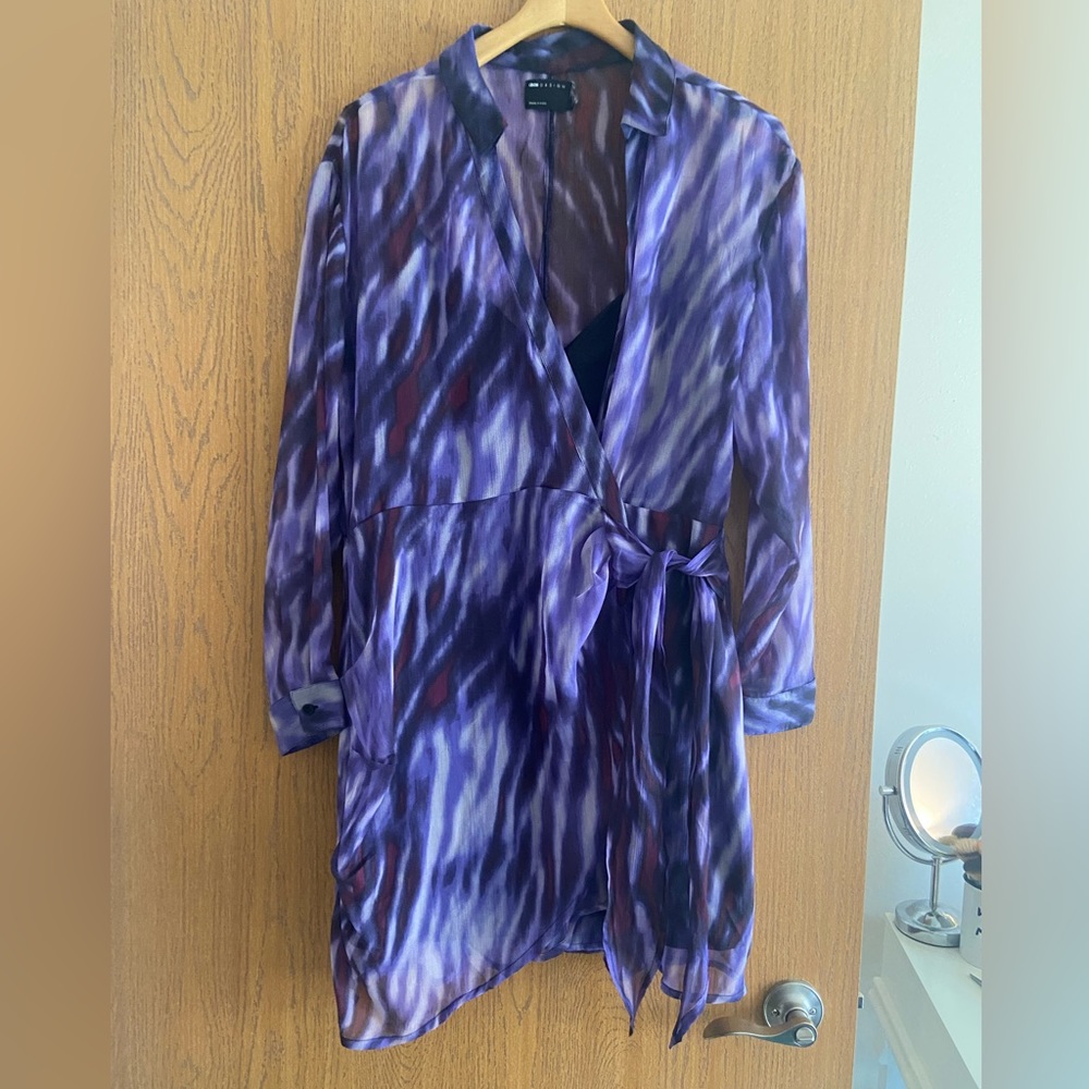 ASOS Design Purple Wrap Dress
